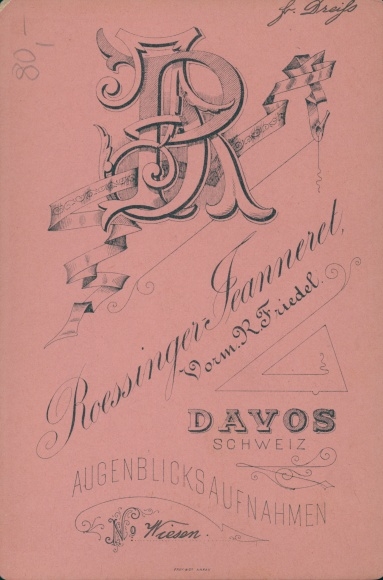 Photo Davos Canton Graubünden, Wiesen, Gesamtansicht, Winter, Atelier Roessinger Feanneret