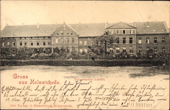 Postcard Holzwickede in the Ruhr area, preparation institute