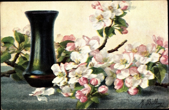 Artist PC Billing, M., bloemen, bloemenvaas