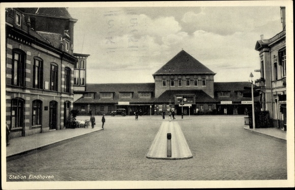 Postcard Eindhoven Nordbrabant Niederlande, Station