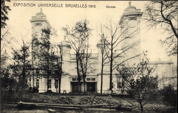 Pocztówka Bruksela Bruksela, wystawa z 1910 r., Kanada