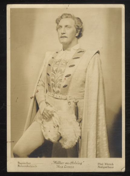 Photo AK Max Lorenz, German opera singer and tenor, "Walther Stolzing", Bavarian Stage Festival