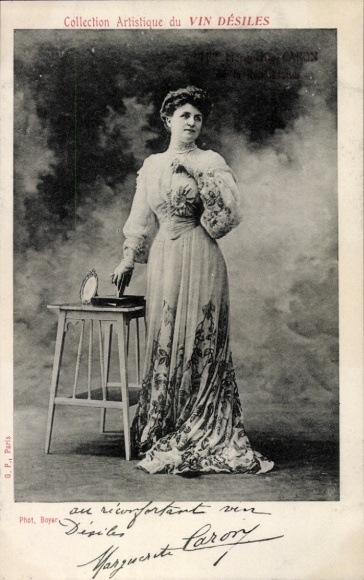 Postcard Varieté artist, portrait, Collection Artistique du Vin Désiles