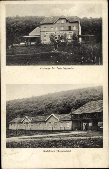 Postcard Bad Bodendorf Sinzig am Rhein, Kurhaus St. Josefssprudel, Badehaus Thermalbad