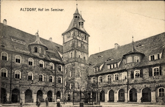 Ak Altdorf nabij Neurenberg in Midden-Franken Beieren, Hof im Seminar