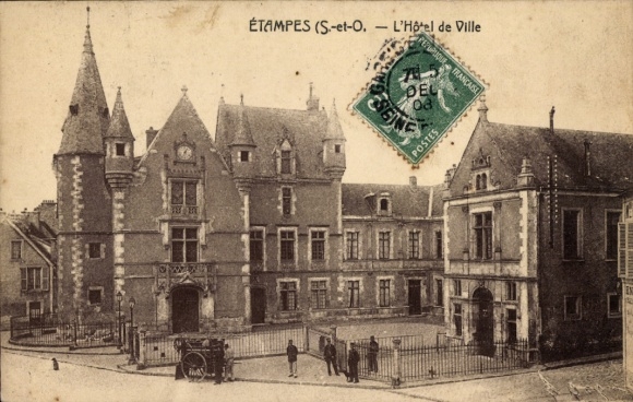 Ak Étampes Essonne, Hôtel de Ville