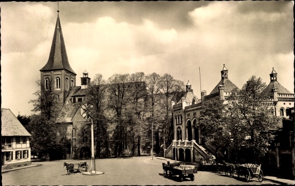 PC Wittenburg in Mecklenburg, market place