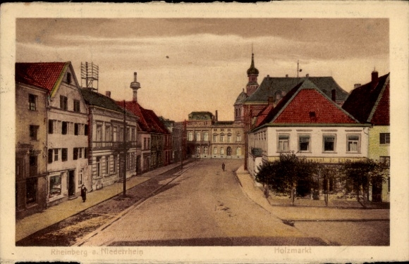 KP Rheinberg am Niederrhein, Rheinberg am Niederrhein, Holzmarkt, widok na ulicę, budynek