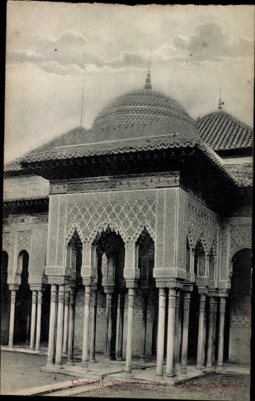 KP Granada Andaluzja Hiszpania, Alhambra, Dziedziniec Lwów