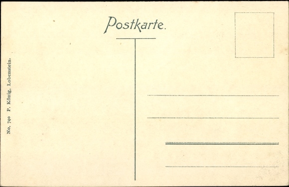 Postcard Geroldsgrün in the Franconian Forest of Upper Franconia, Forsthaus Langenau