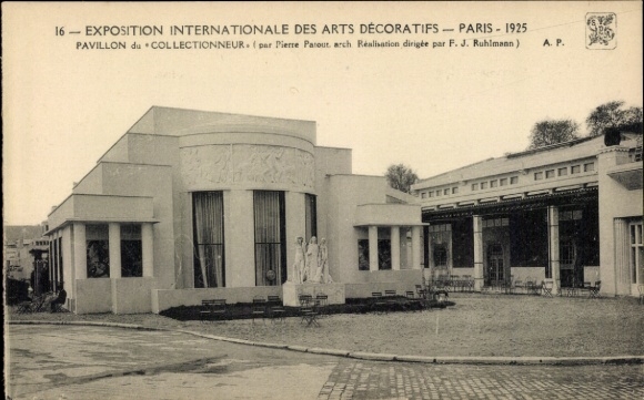 Postcard Paris, International Exhibition of Decorative Arts 1925, Pavillon du Collectionneur