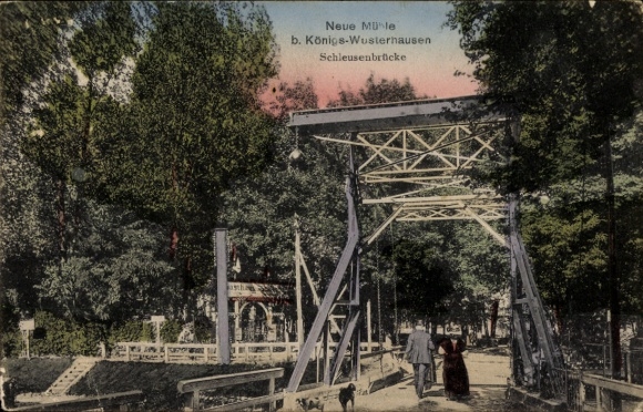 KP Neue Mühle Königs Wusterhausen w Brandenburgii, most śluzowy