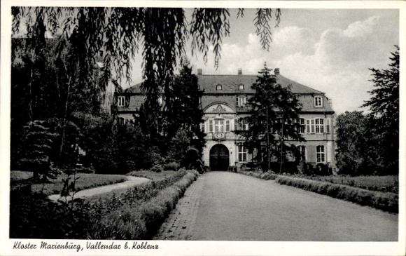 Ak Vallendar am Rhein, Kloster Marienburg