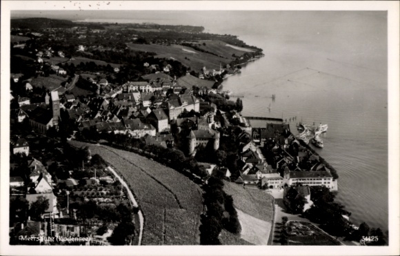 Photo Postcard Meersburg on Lake Constance, aerial photograph