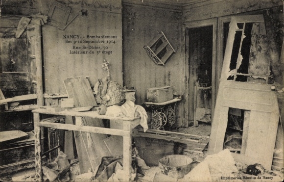 PC Nancy Meurthe et Moselle, Bombing 9 and 10 September 1914, Rue St Dizier 70