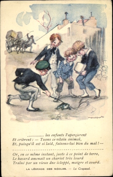 KP artystów Poulbot, Francisque, La Legende des Siecles, Le Crapaud