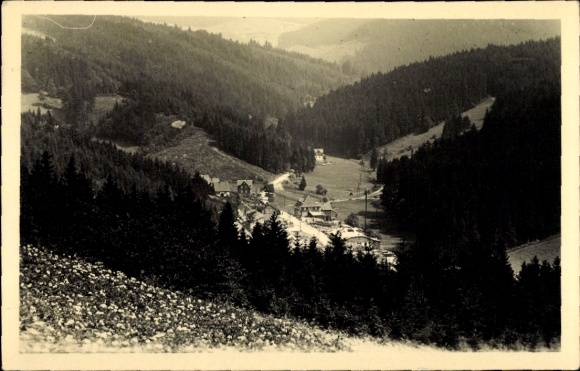 Postcard Heubach Masserberg in Thuringia, Panorama