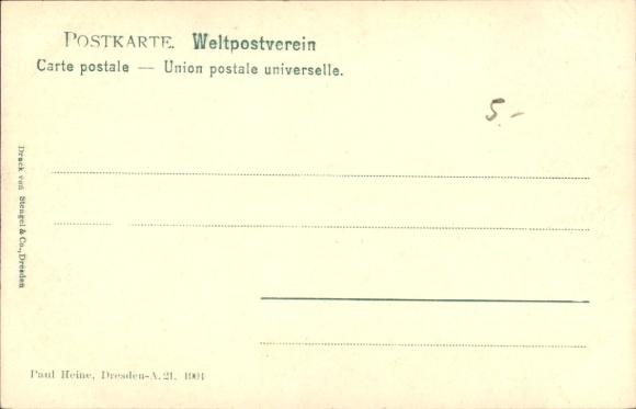 Postcard Dresden, Elbe traffic at the lowest water level in 1904, Elbe Klondyke, drought