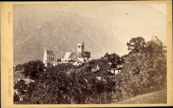 CdV Schenna Scena Zuid-Tirol, uitzicht op het kasteel