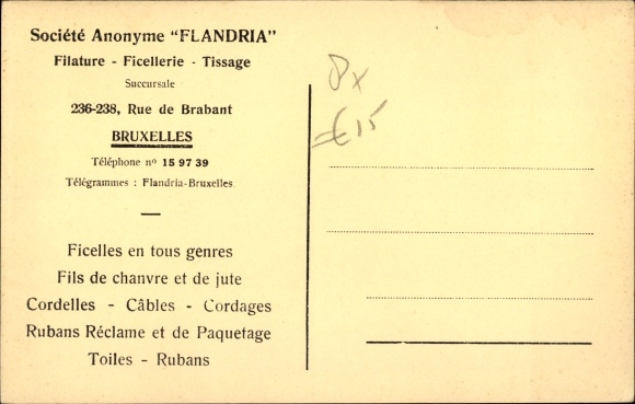 Postcard Bruxelles Brüssel, Societe Anonyme Flandria, A verification room