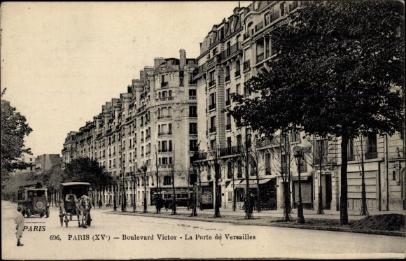Ansichtkaart Parijs XV Vaugirard, Boulevard Victor, La Porte de Versailles