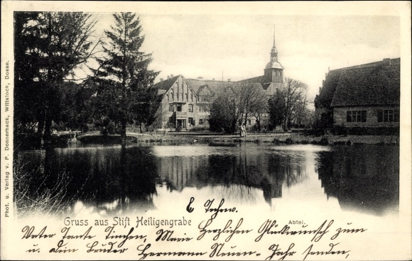 Postcard Heiligengrabe in the Prignitz, Kloster Stift zum Heiligengrabe