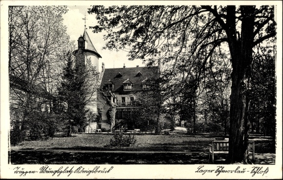 Postcard Königsbrück in Upper Lusatia, military training area, camp Schmorkau Castle
