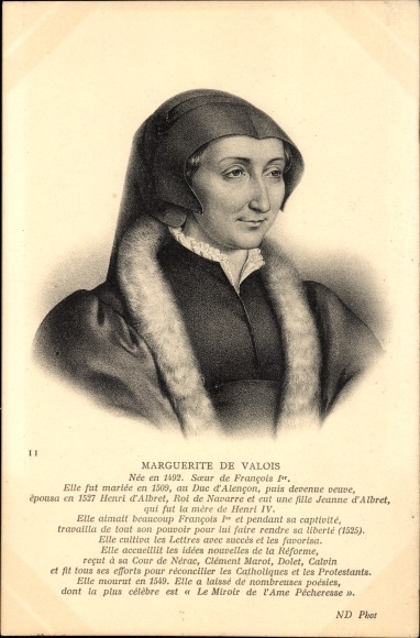 PC Margaret of Valois, Queen of Navarre and France, portrait
