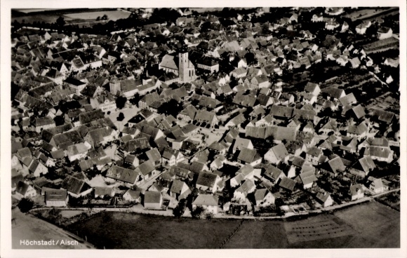 Ak Höchstadt an der Aisch, Fliegeraufnahme
