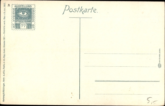 AkDresden, Int. Hygiënetentoonstelling 1911, ballenwerper, hal voor sport, kleding en voeding