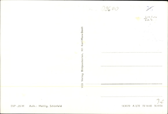 Postcard Weißenborn Erzgebirge, general view, culture house, Freiebrger Straße