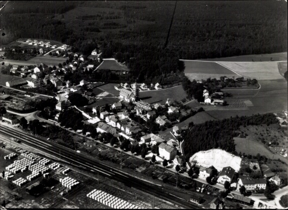 Ak Kirchseeon in Oberbayern, Fliegeraufnahme