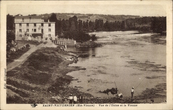 KP Saint Victurnien Haute Vienne, Vue de l'Usine et la Vienne