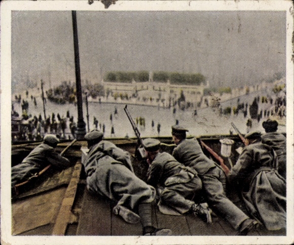 Collector's picture The post-war period No. 12, December 1918, Christmas 1918, guard regiment loyal to the government