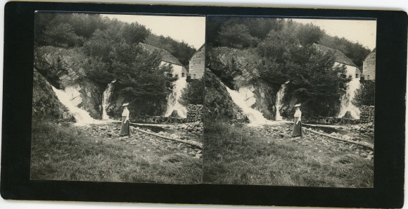Stereo photo Gouloux Nièvre, Le Saut de Gouloux