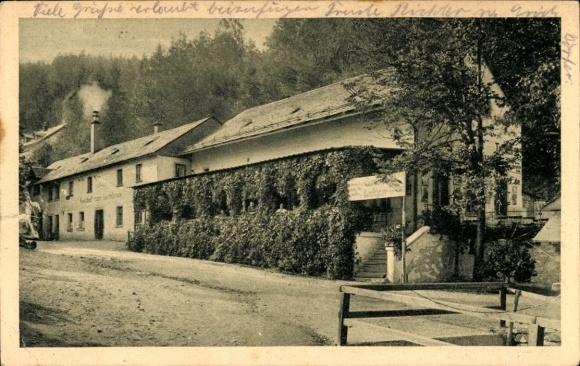 Postcard Rentzschmühle Pöhl im Vogtland, Lochhaus