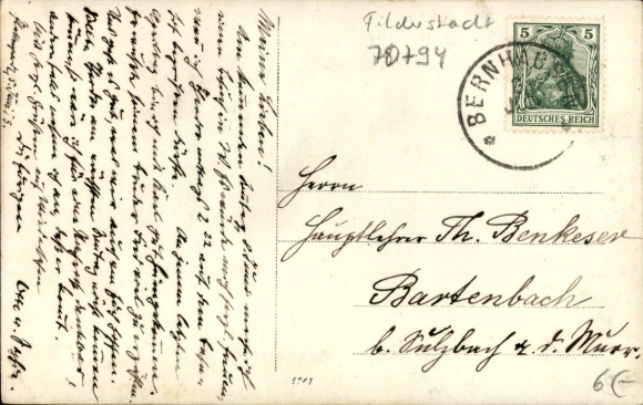 Photo Postcard Filderstadt in Württemberg, group of men in front of a building entrance