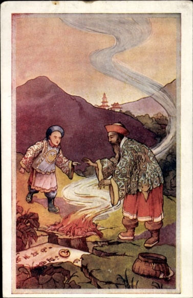 Kunstenaar Ak Aladdin en de magische lamp, foto I