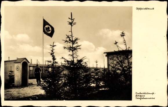 Postcard Stapelermoor Uplengen in Ostfriesland, RAD, Reich Labor Service camp