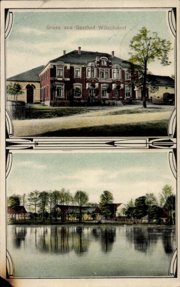 Postcard Wilschdorf Dürrröhrsdorf Dittersbach in Sachsen, Gasthof