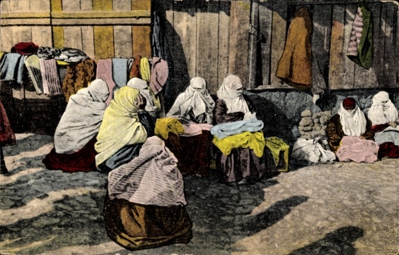 KP Thessaloniki Grecja, Femmes Musulmanes au Marché