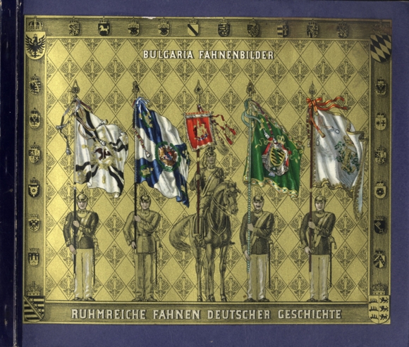 Glorious flags of German history Bulgaria flag pictures collector&#39;s picture album Bulgaria cigarette fa