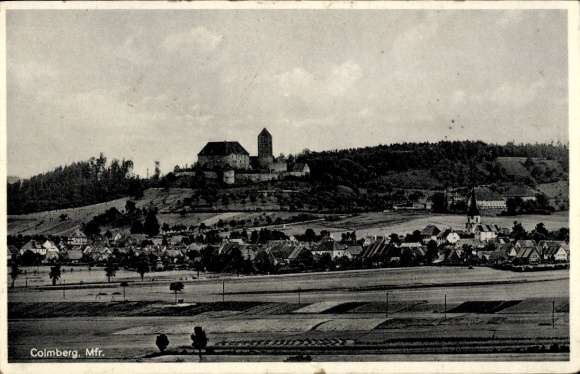 Postcard Colmberg in Middle Franconia, general view