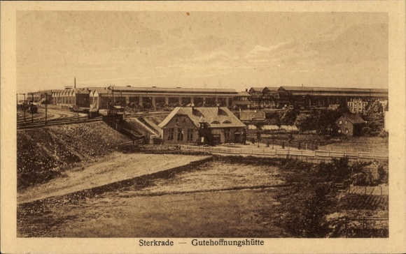 Postcard Sterkrade Oberhausen am Rhein, Gutehoffnungshütte