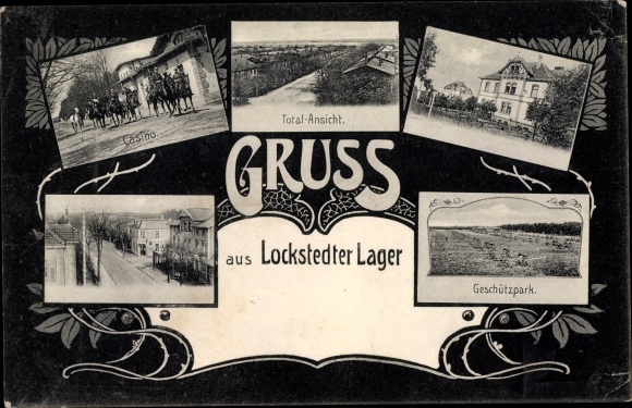 PC Lockstedt in Schleswig Holstein, Lockstedt camp, casino, total view, gun park