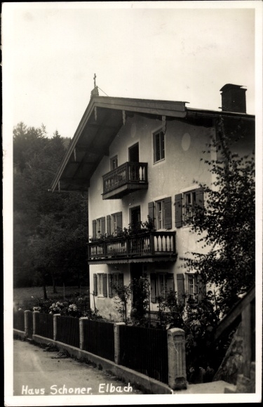 Photo Postcard Elbach Fischbachau in Upper Bavaria, house schooner