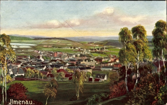 Artist PC Ilmenau in Thuringia, panorama of the place