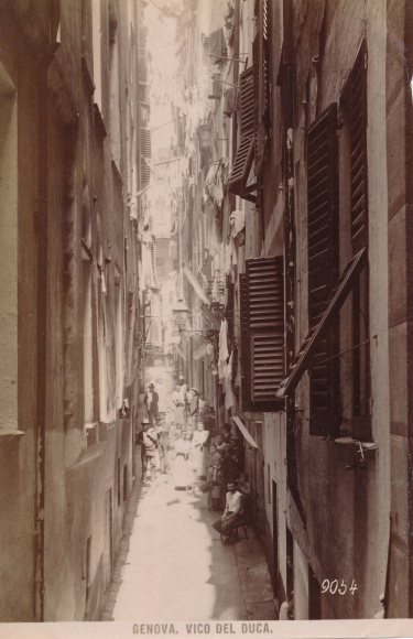 Ak Genova Genua Ligurië, Vico del Duca