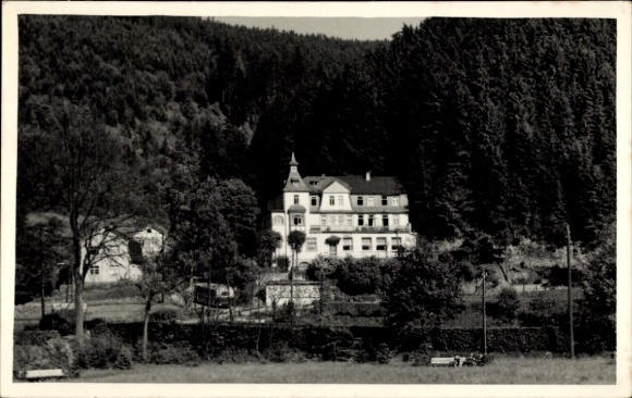 Ak Meuselbach Schwarzmühle Schwarzatal in Thüringen, Waldfrieden