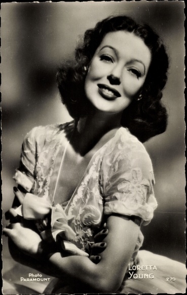 KP aktorka Loretta Young, portret